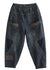 Damernas Denimbyxor med Fickor och Patchwork 4