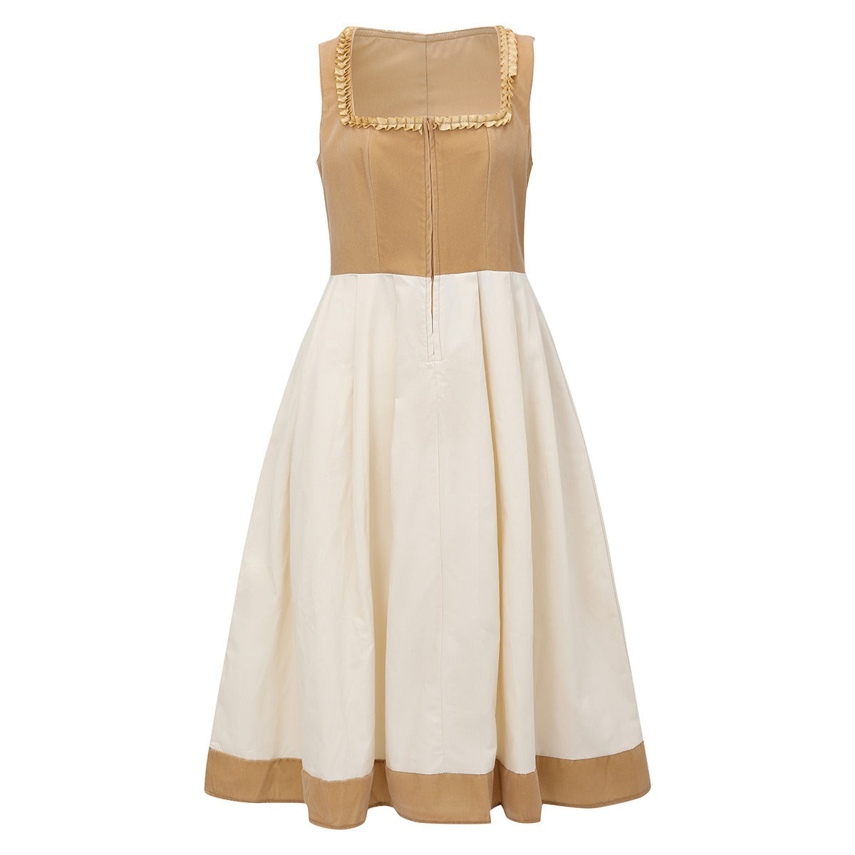 Damernas Dirndl Leopardsmönster Figurnära Tyg 3