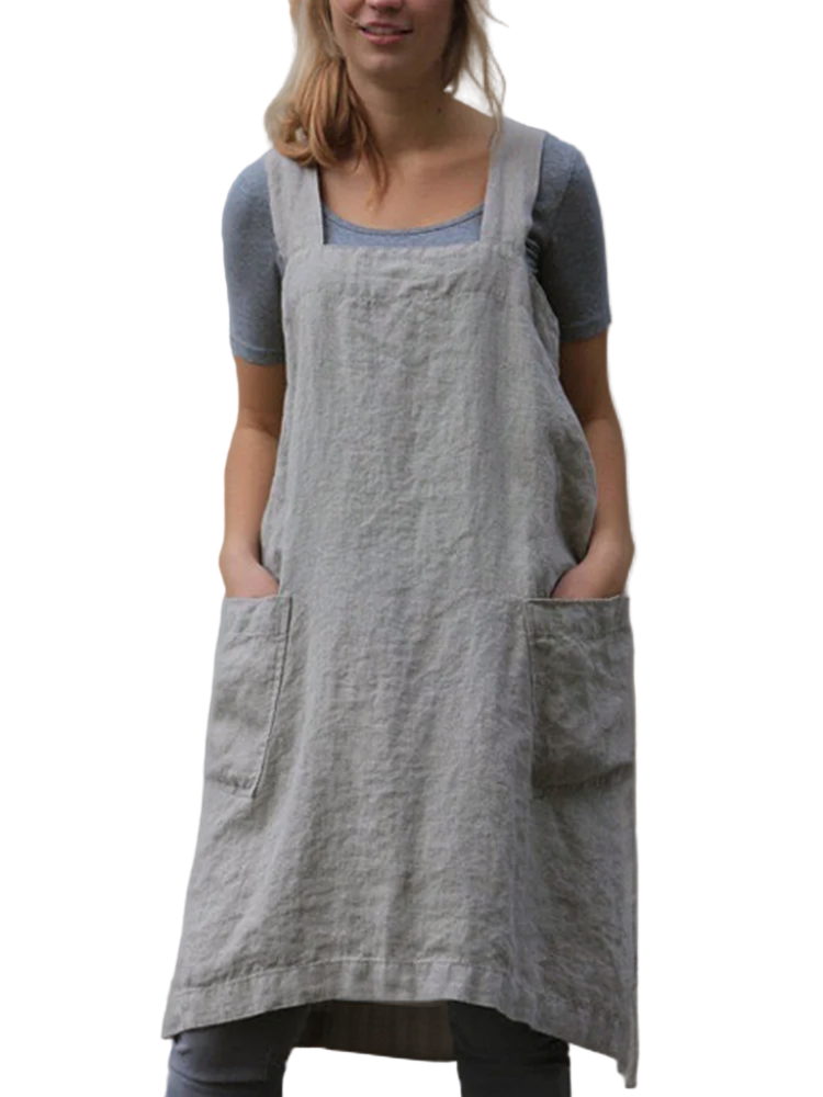 Damernas Förkläde med Fickor och Modern Design 0