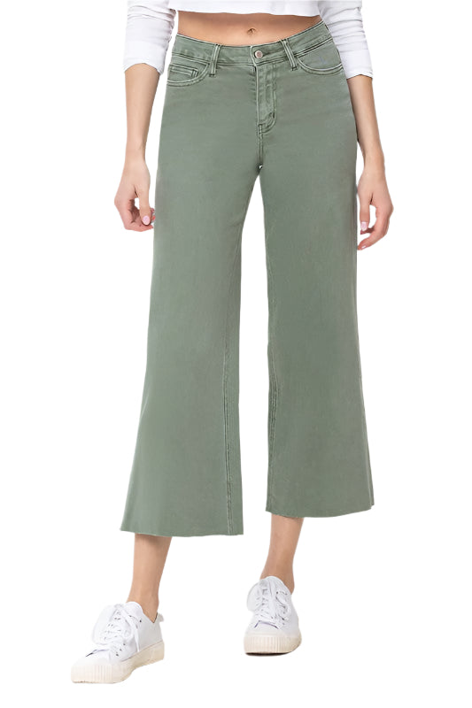 Damernas Hög Midja Vid Jeans 0