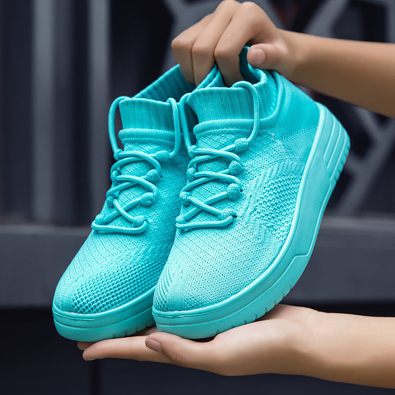 Damernas Hög Top Sneakers Trendig Design 2