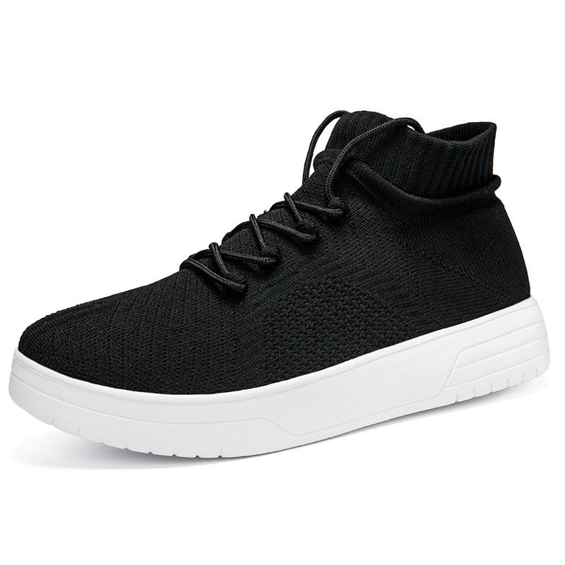 Damernas Hög Top Sneakers Trendig Design 8
