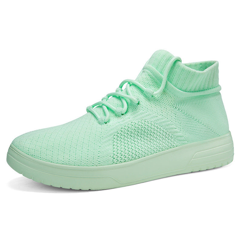 Damernas Hög Top Sneakers Trendig Design 9