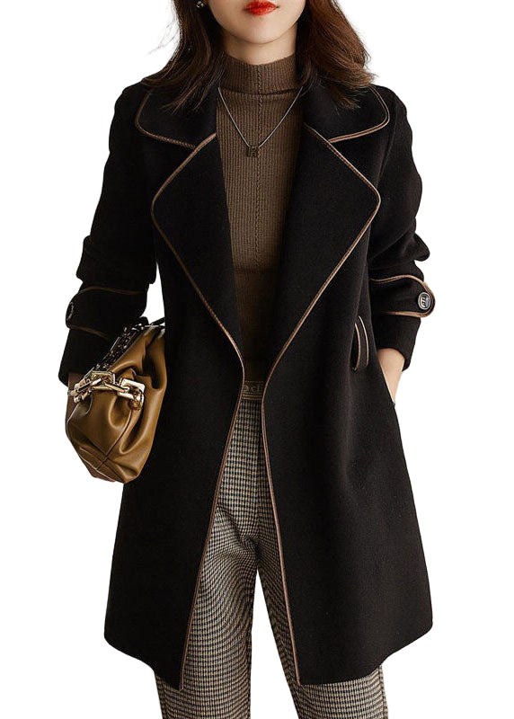 Damernas Höstrock med Knytning och Fickor 0