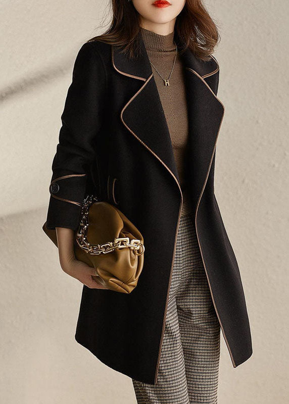 Damernas Höstrock med Knytning och Fickor 2