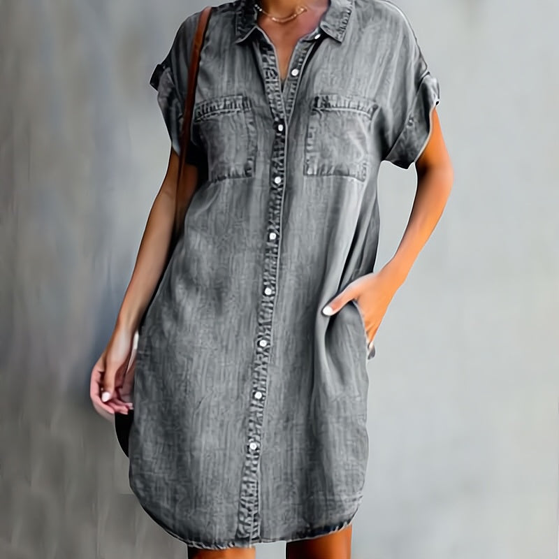 Damernas Jeansklänning med Modern Design 2