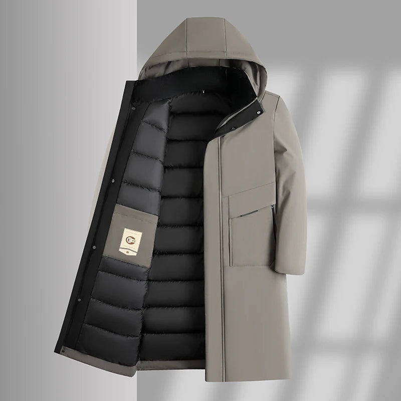 Damernas Kort Trenchcoat Minimalistisk Design 1