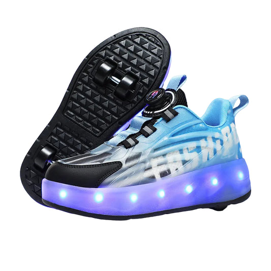 Damernas LED-ljusskor med Rollerskate-funktion 0