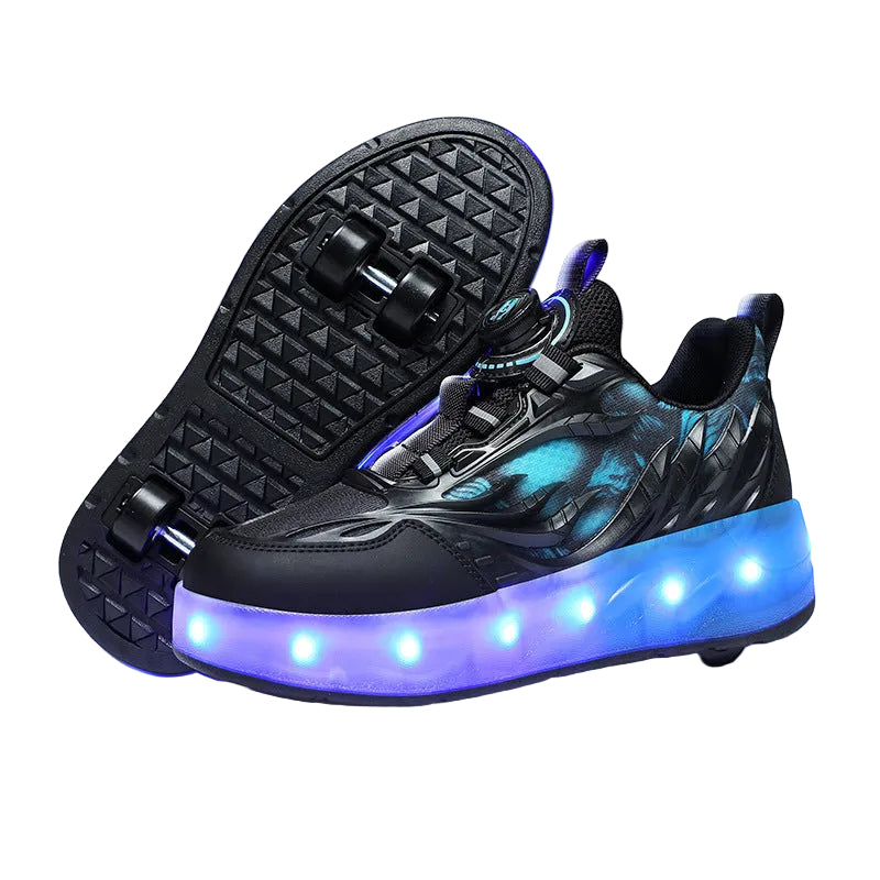 Damernas LED-ljusskor med Rullskridskofunktion 0