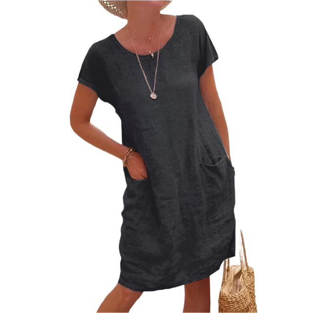 Damernas Lätta Klänning Avslappnad Stil 0