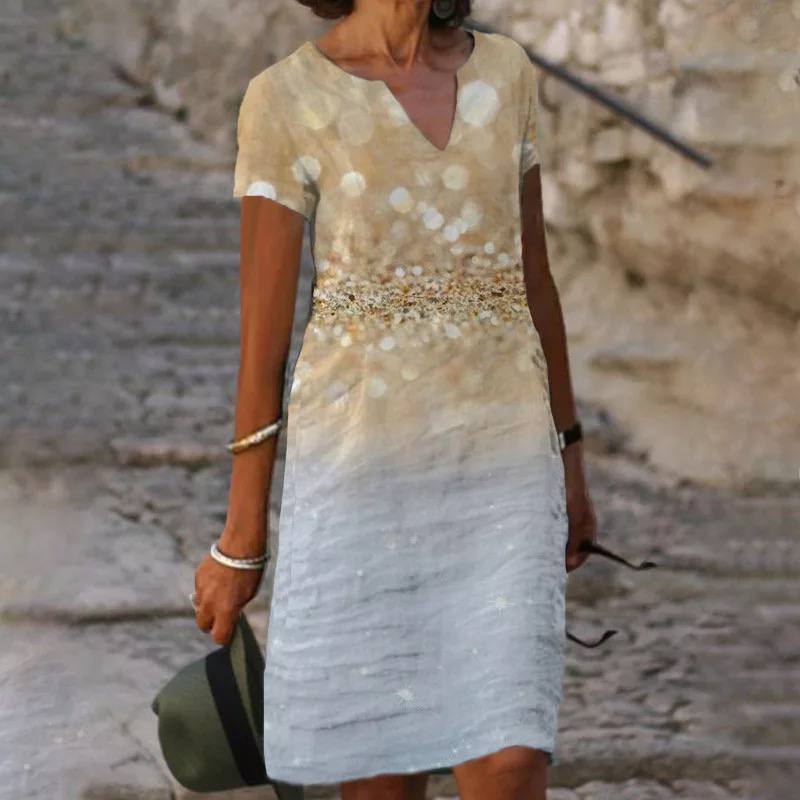 Damernas Maxiklänning Blommig Design 2