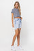Damernas Midi Shorts Hög Midja Denim 3