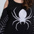 Damernas Mini Klänning Spindelnät Polyester för Halloween 5