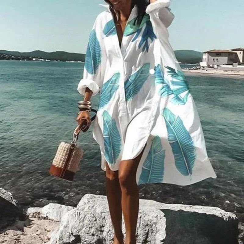 Damernas Sommarklänning Tidlös Design Lätt Material 1