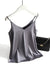 Damernas Spaghettiband Top V-hals Satin 2