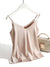 Damernas Spaghettiband Top V-hals Satin 3