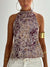 Damernas Tank Top Halterneck Tryckt Rygglös 12