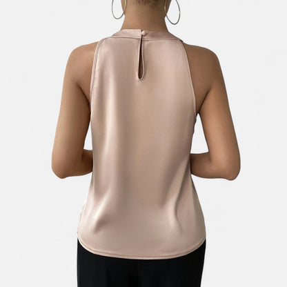Damernas Tanktop Plisserad Front Draperad 6
