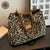 Damernas Tote Bag Leopardtryck Canvas 2