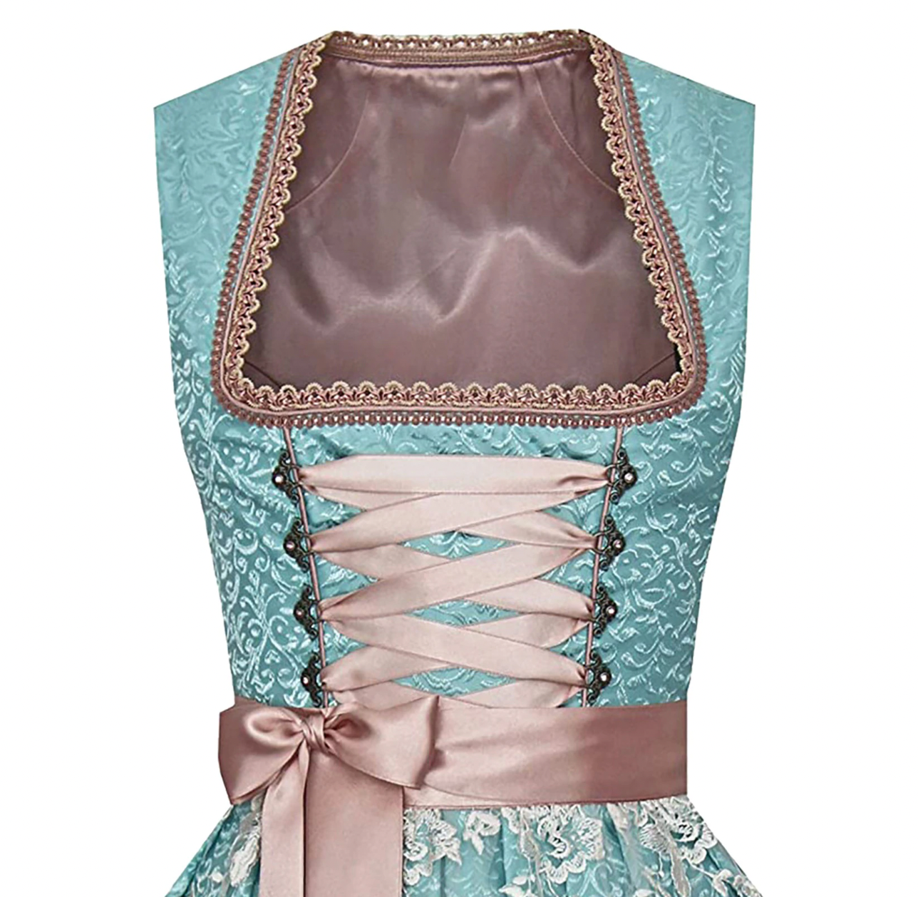 Damernas Traditionella Dirndl Klänning med Blus för Kulturella Evenemang 1