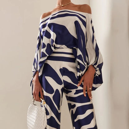 Damernas Tvådelade Sommarset med Off-Shoulder Ärmar 2