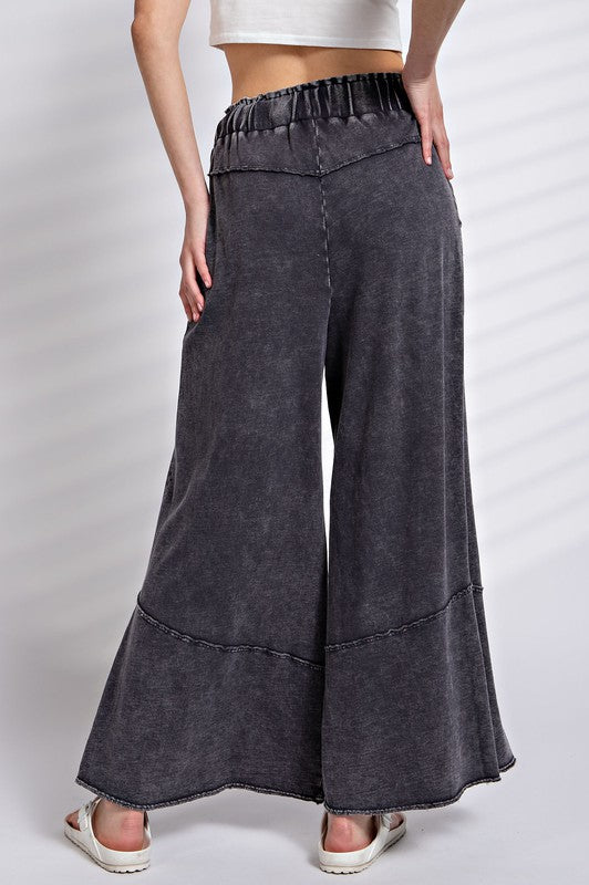 Damernas Vida Byxor Mjuk Terry Knit Elastisk Midja 2