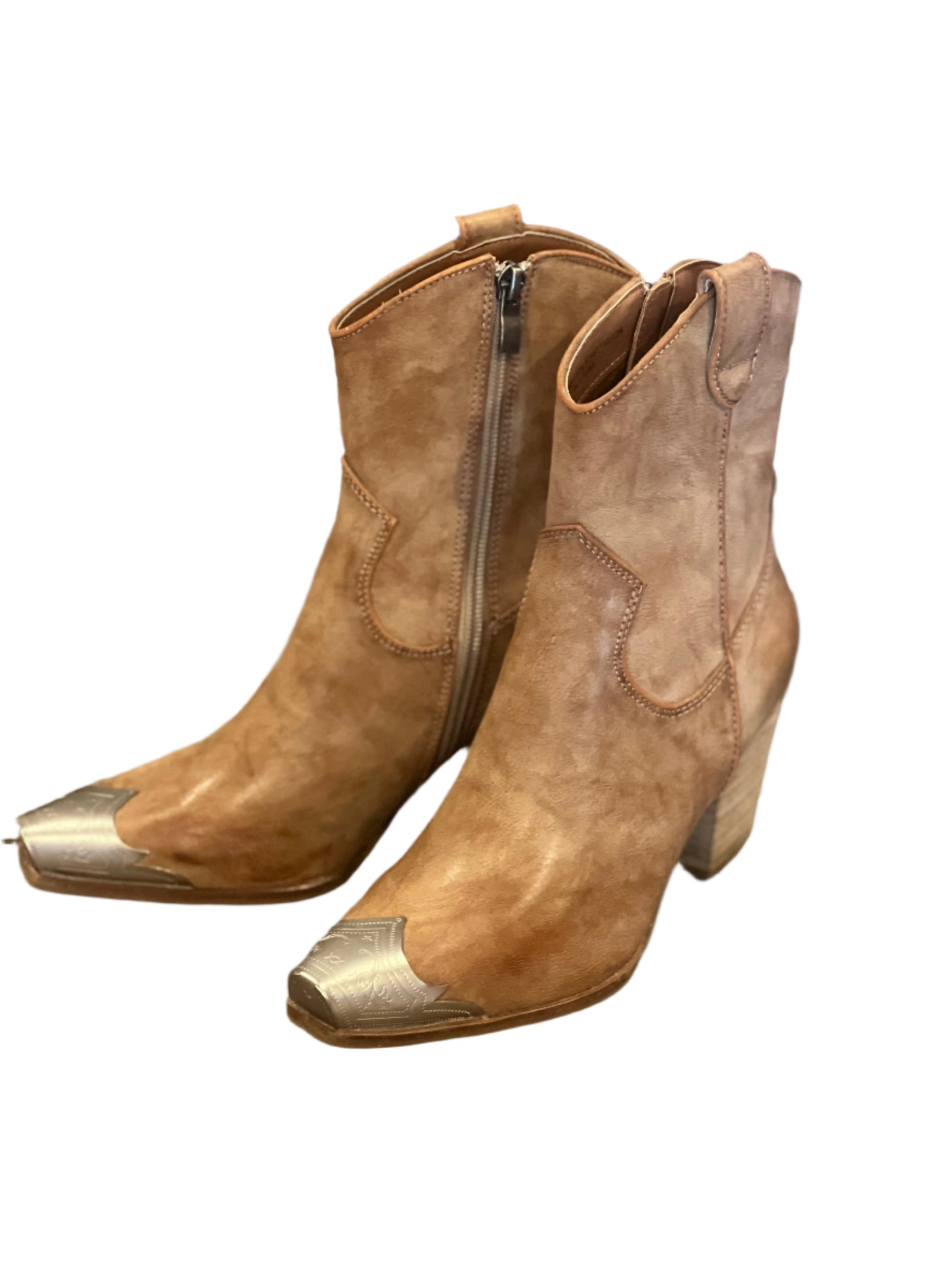 Damernas Western Boots Casual Snygg Design 0