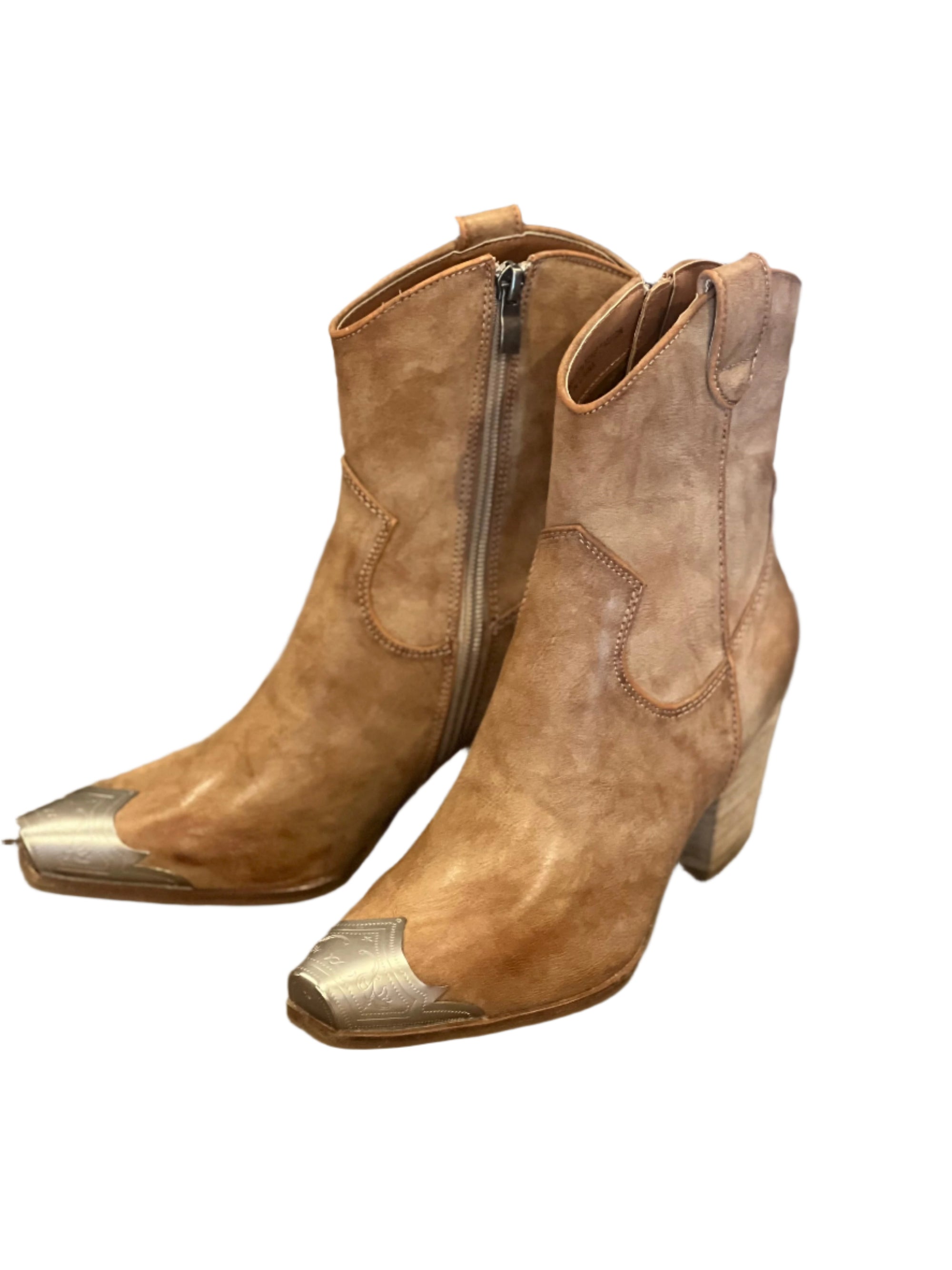 Damernas Western Boots Casual Snygg Design 0