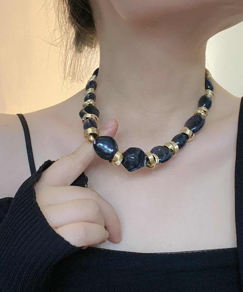 Damhalsband Boho Asymmetrisk med Pärlor 0