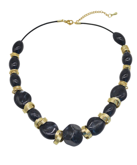 Damhalsband Boho Asymmetrisk med Pärlor 3