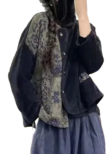 Damjacka Asymmetrisk Patchwork Stil 0