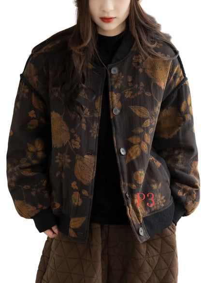 Damjacka Lövtryckt Oversized Vintermodell 0