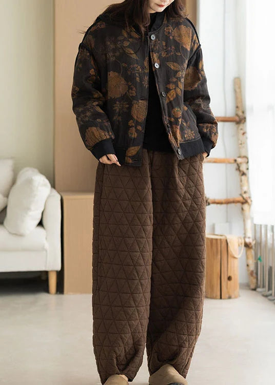 Damjacka Lövtryckt Oversized Vintermodell 3