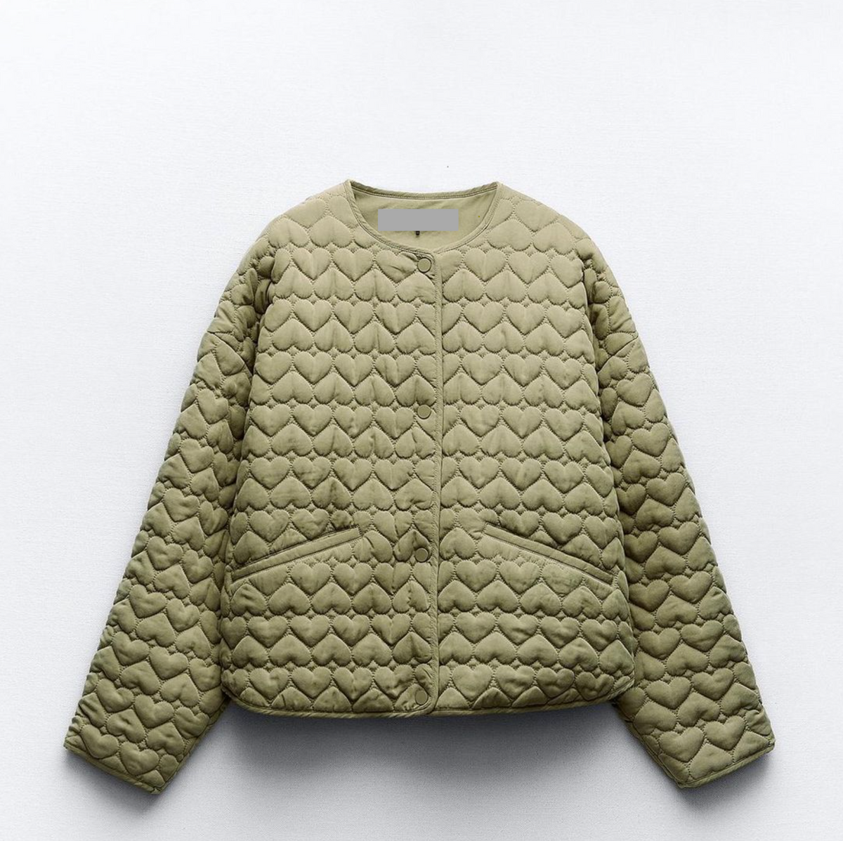 Damjacka Quiltad med Hjärtmönster 6