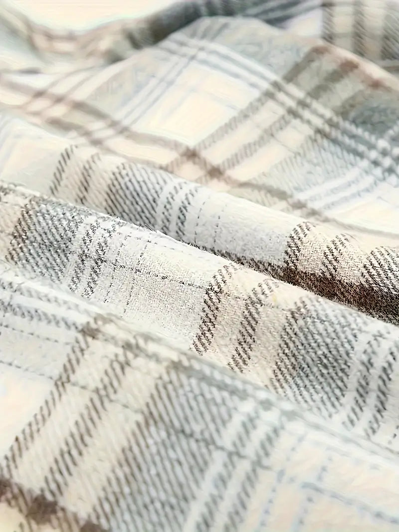 Damjacka Rutig Med Dragkedja Trendig 3