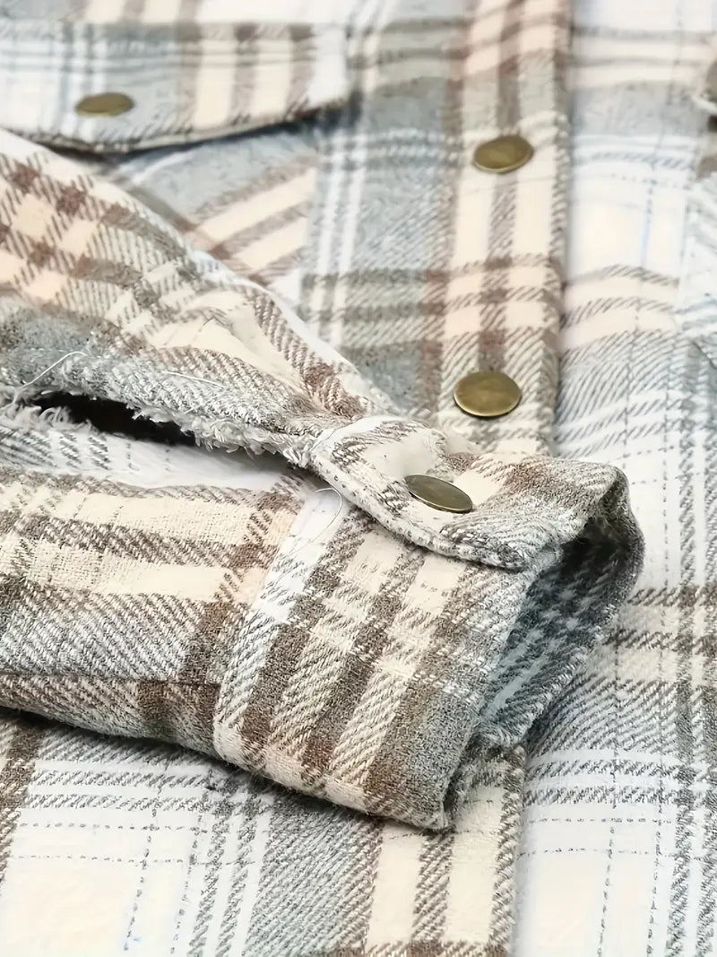 Damjacka Rutig Med Dragkedja Trendig 4