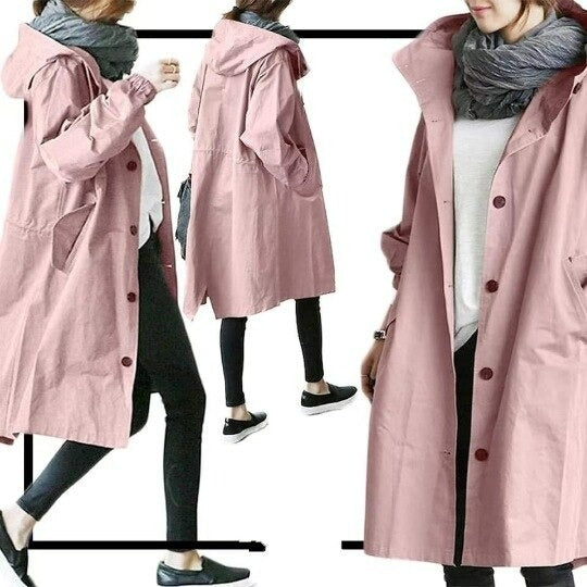 Damjacka Vattentät Trenchcoat Modern Design för Vardagsbruk 8