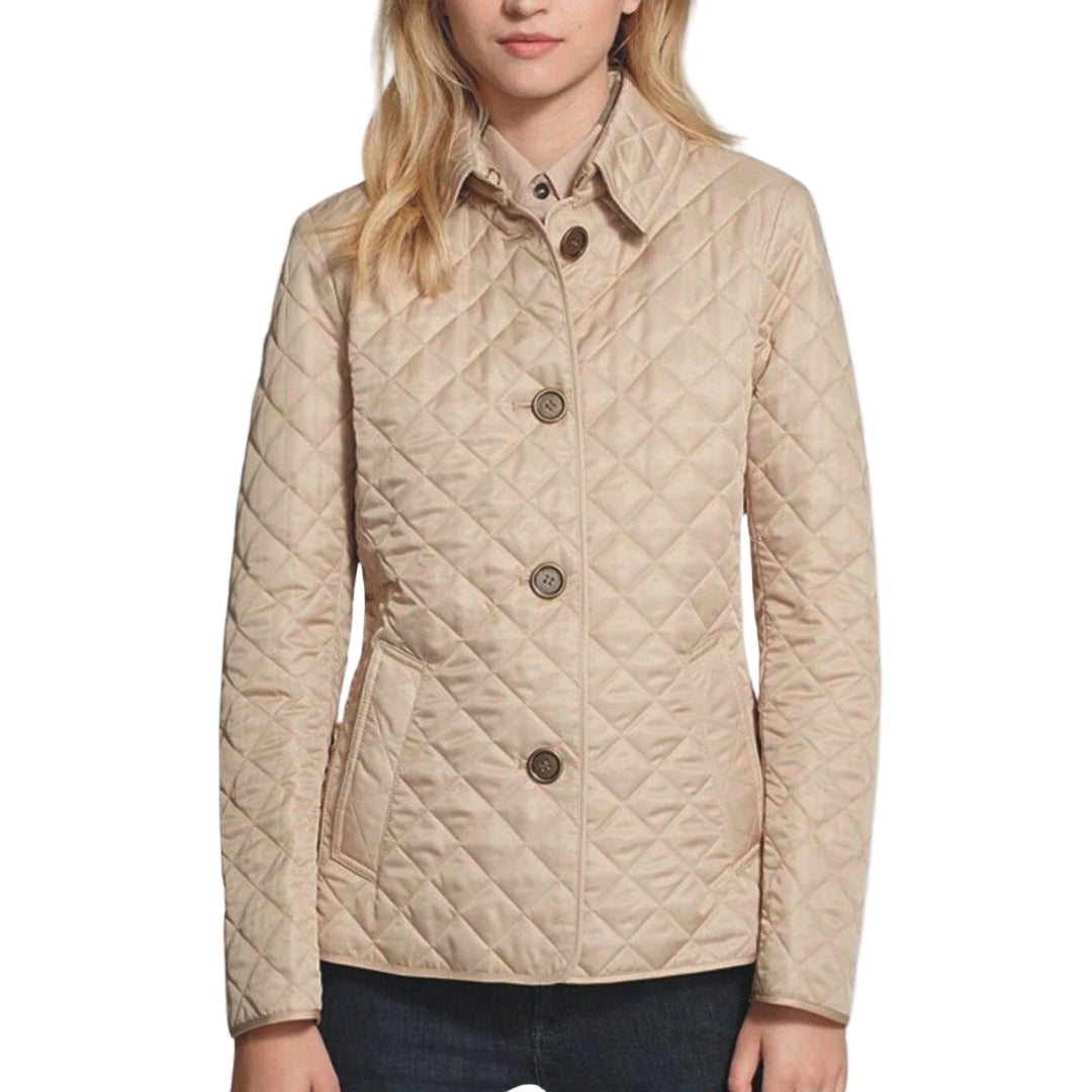 Damjacka med Diamantstickning för Sommarbruk - Lätt och Andningsbar Jacka för Damer 0