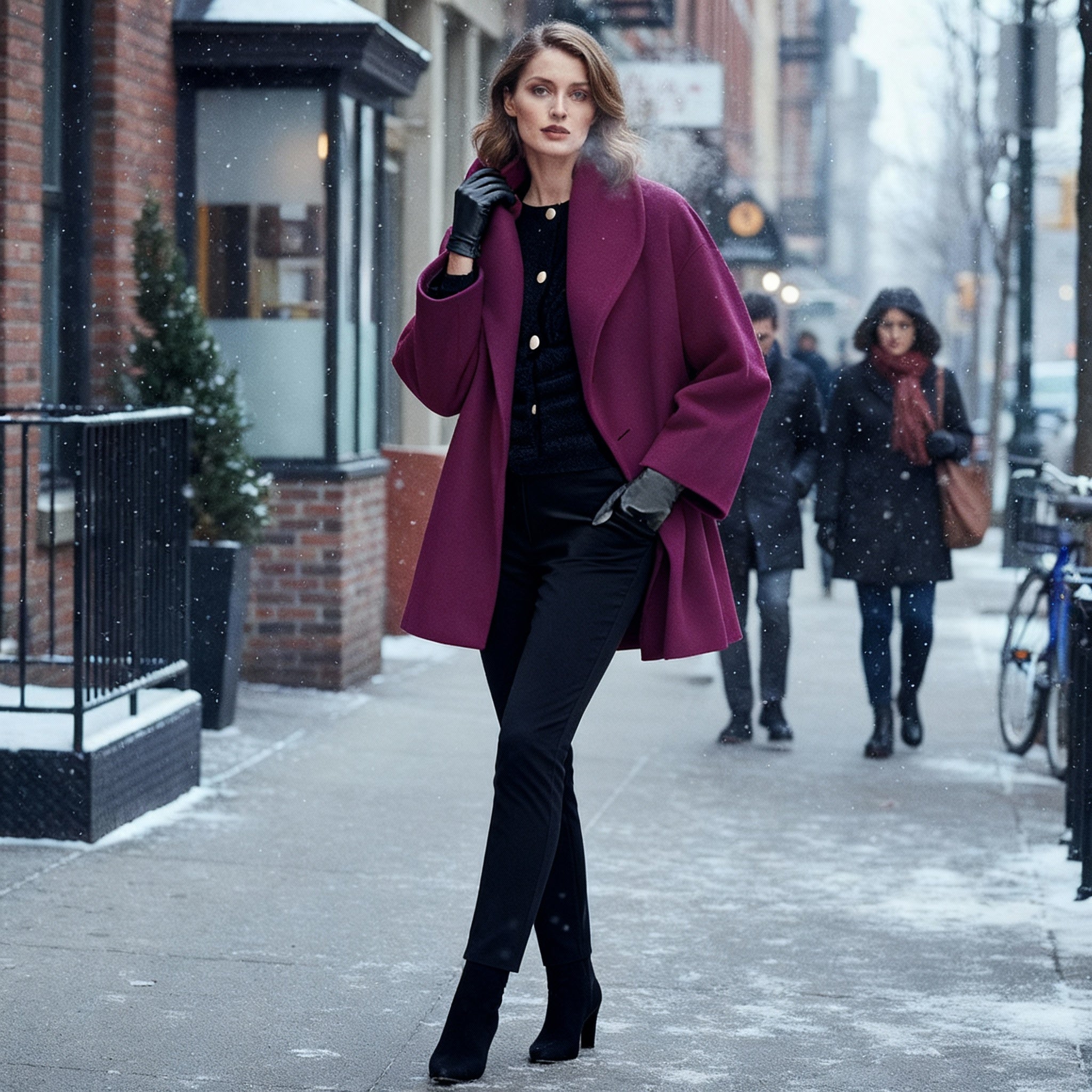 Damkappa Vindtät Casual Stil 6