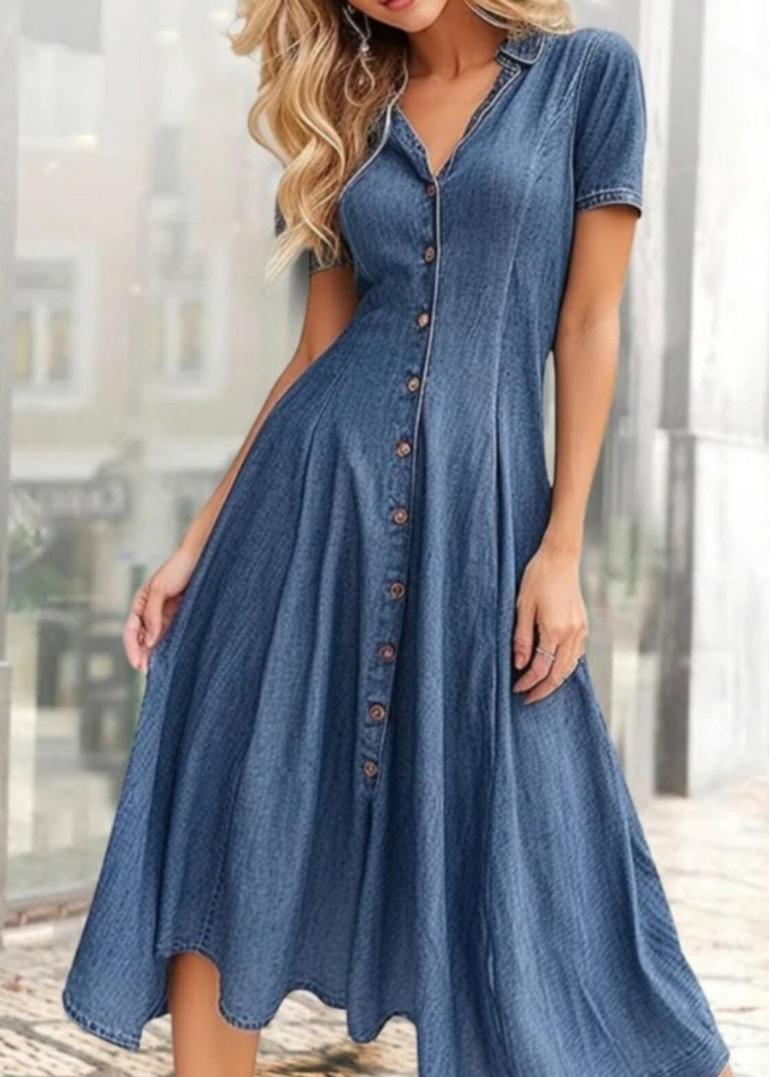 Damklänning Asymmetrisk Sommarstil 1