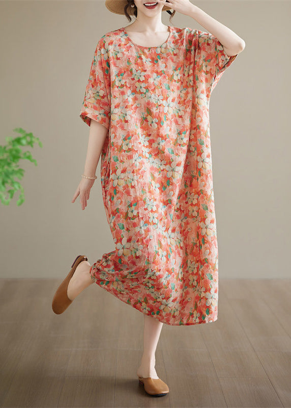 Damklänning Långärmad Patchwork Casual 2