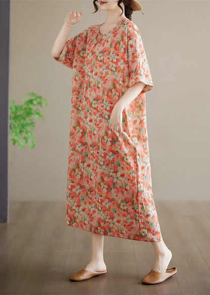 Damklänning Långärmad Patchwork Casual 3