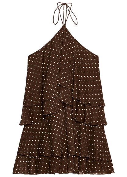 Damklänning Mini Halterneck Layered 2