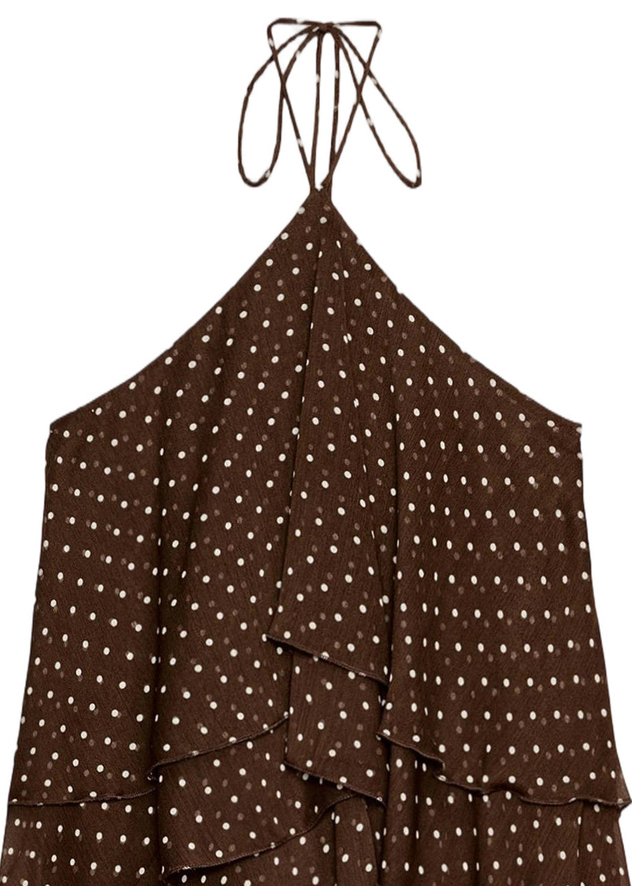 Damklänning Mini Halterneck Layered 3