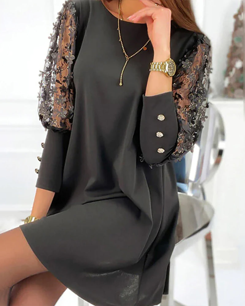 Damklänning Modern Stil Lyxigt Material 7