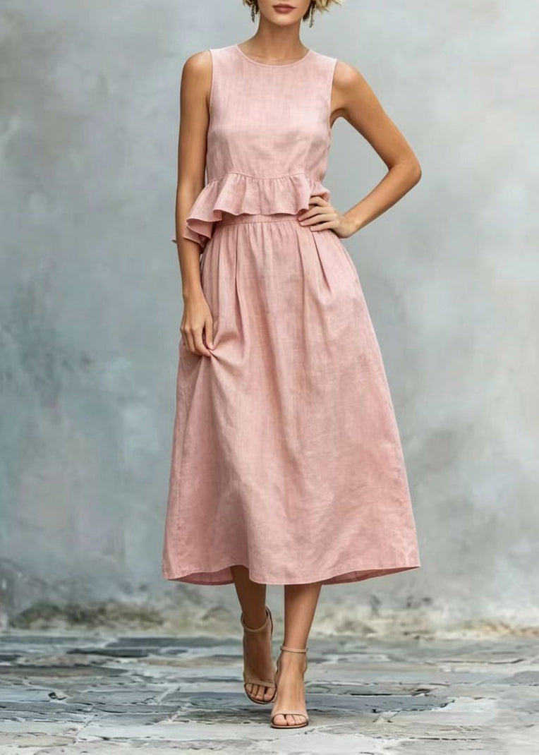 Damklänning O-Neck Sommarstil 1