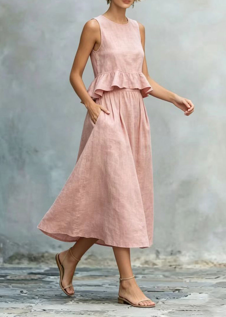 Damklänning O-Neck Sommarstil 2