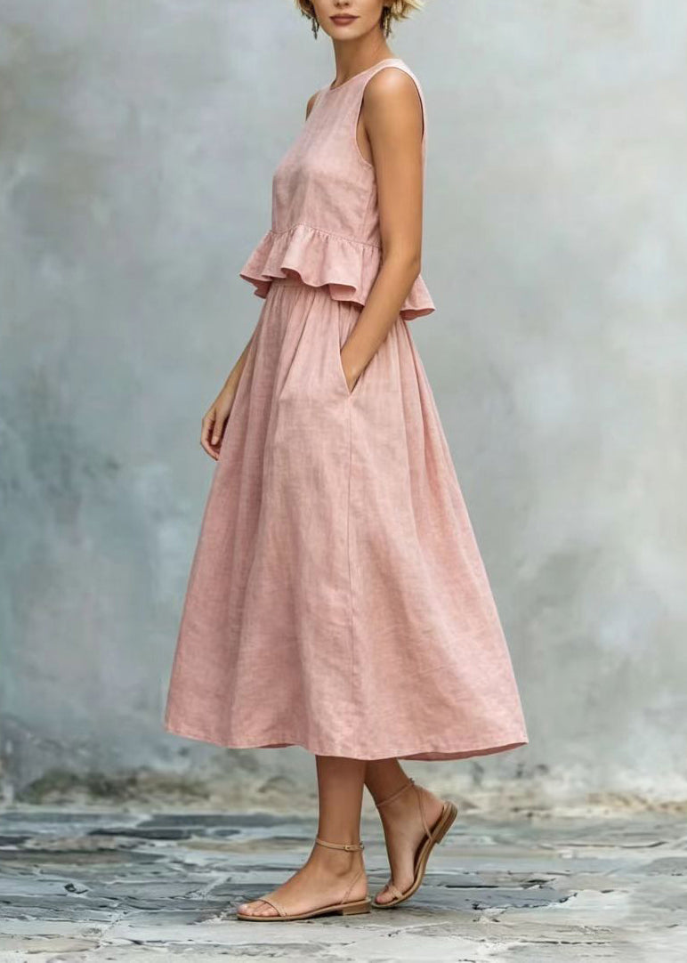 Damklänning O-Neck Sommarstil 3