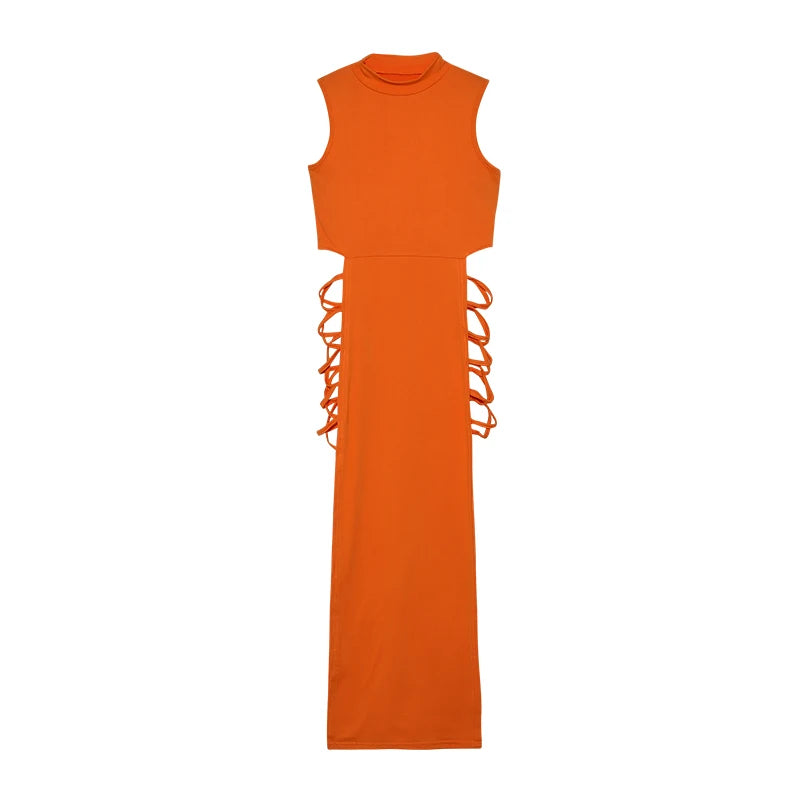 Damklänning med Criss Cross Cut Out 3