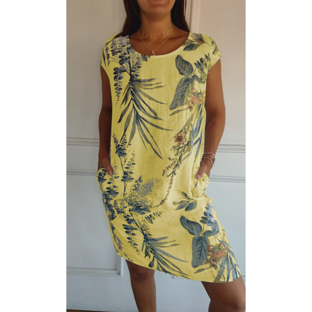 Damklänning med Rundhals och Avslappnad Stil 5